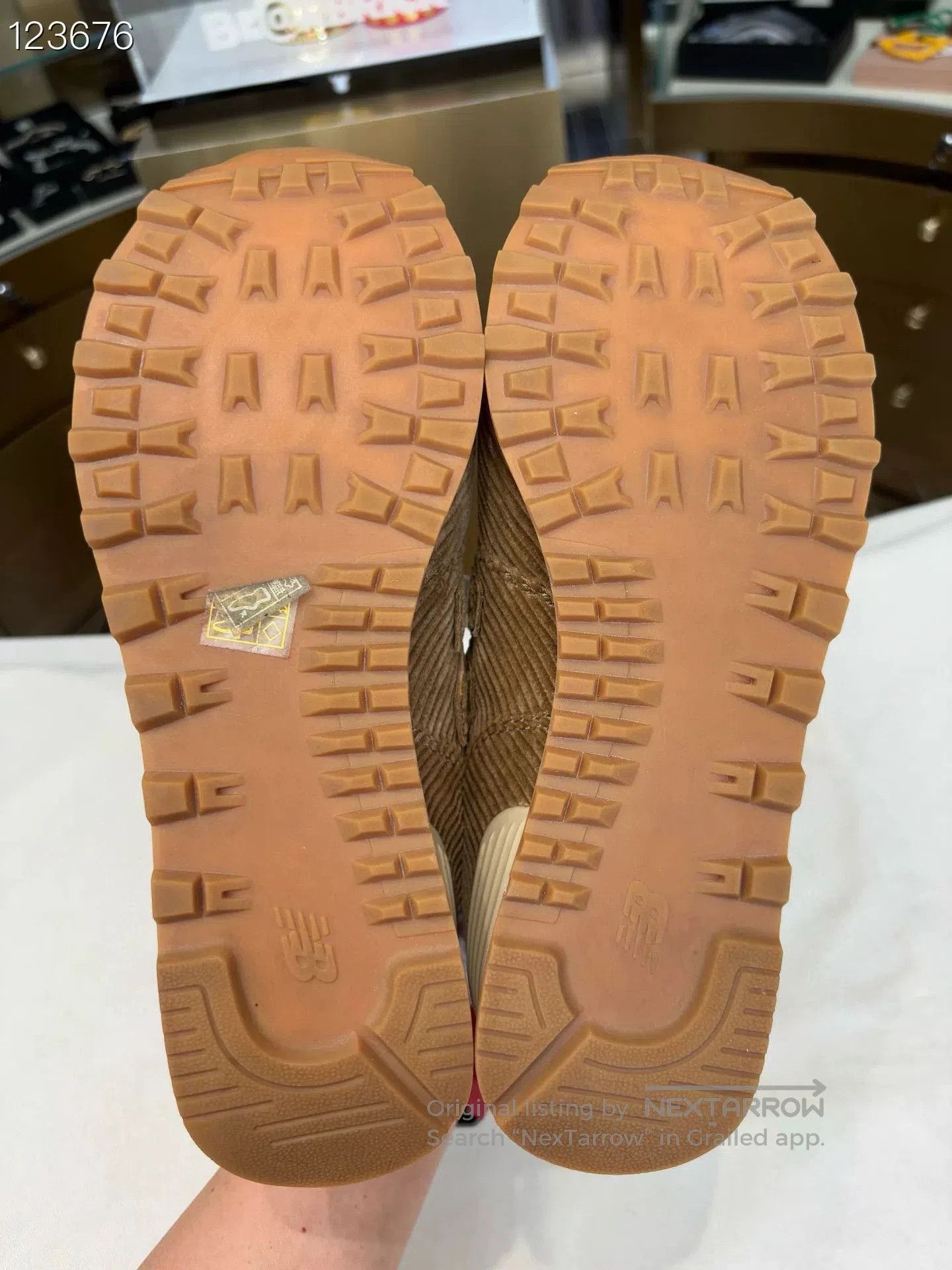 Miu Miu Miumiu New Balance 574 Striped Corduroy Sneakers. Size US 4.5 / IT 34.5 - 6 Thumbnail