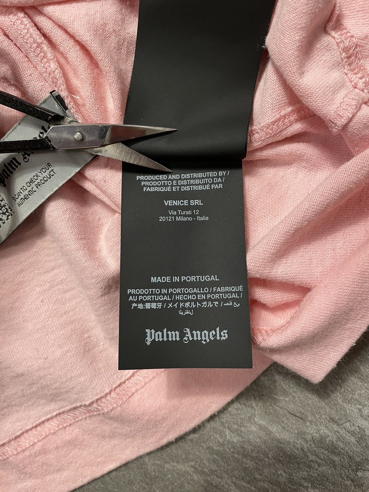 Palm Angels Palm Angels Oversize Classic Logo Pink Tee Rare Streetwear Size US XL / EU 56 / 4 - 10 Thumbnail