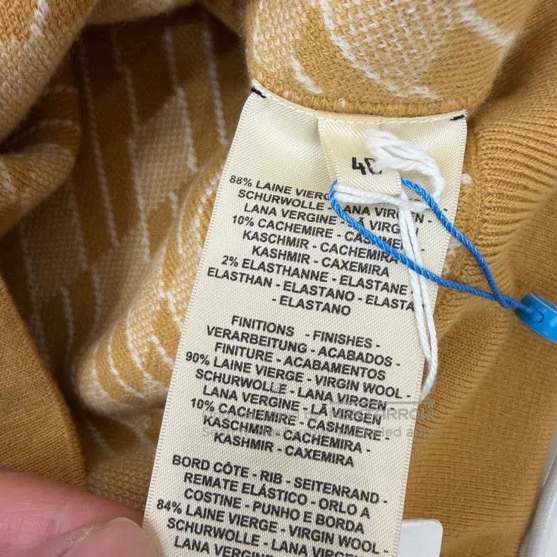 Hermes Hermes Mustard Yellow Two-sided Wear Wool Sweater Size S / US 4 / IT 40 - 4 Thumbnail
