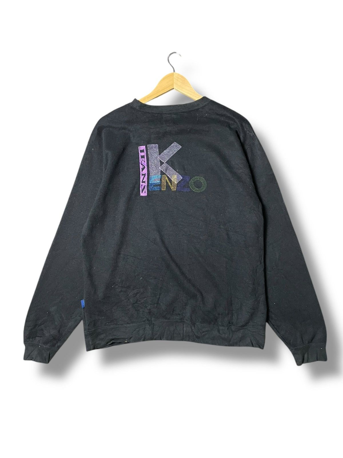 Kenzo × Vintage Kenzo Jeans Brand Sweatshirt (57) Size US S / EU 44-46 / 1 - 4 Thumbnail