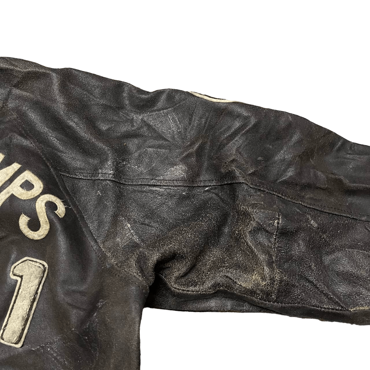 Leather Vintage 80s All State Champs Michigan Varsity Leather Jacket Size US M / EU 48-50 / 2 - 4 Thumbnail