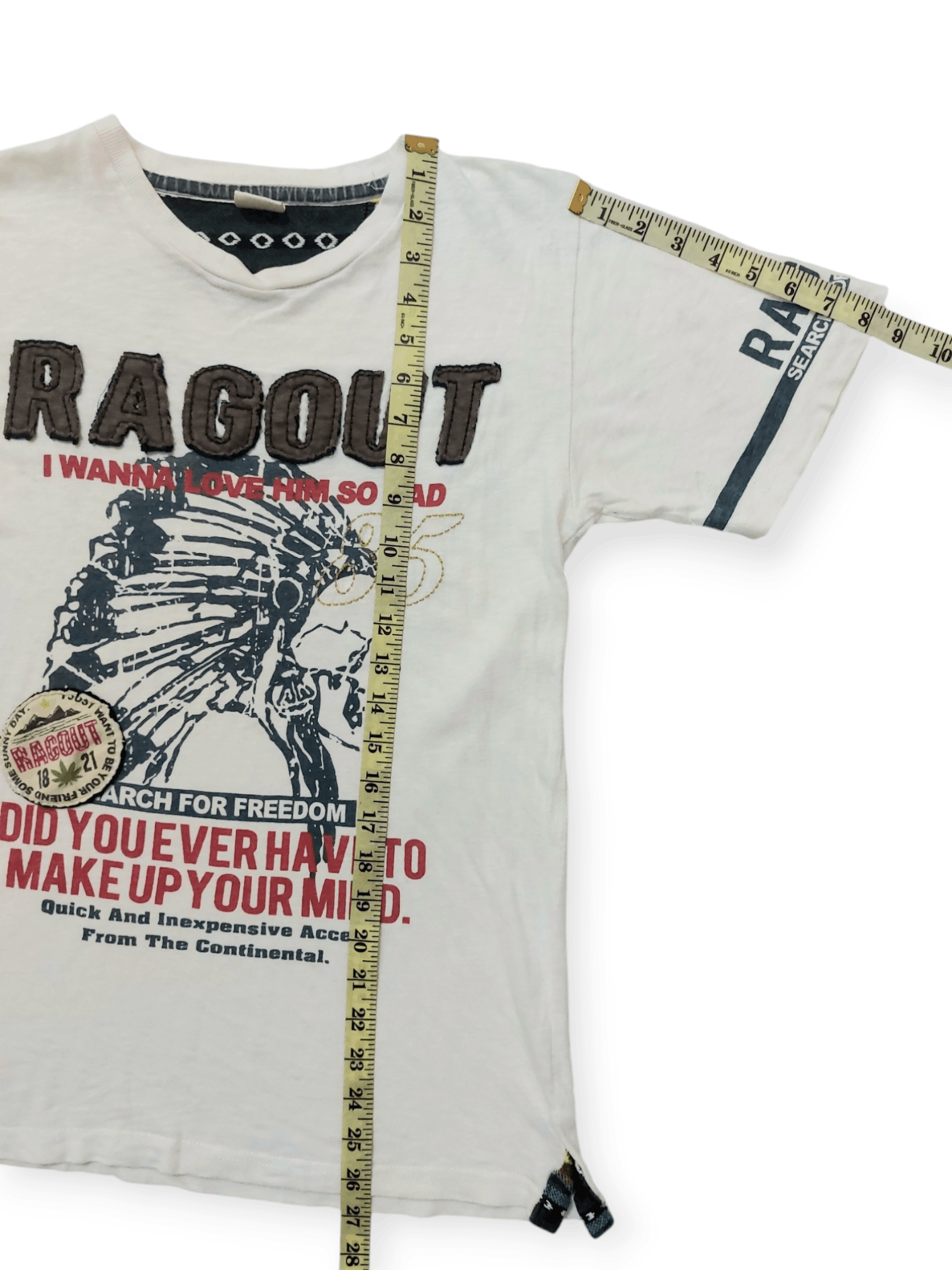 Designer FYE 💥 Ragout Red Indian Skull T-Shirt Size US M / EU 48-50 / 2 - 16 Thumbnail