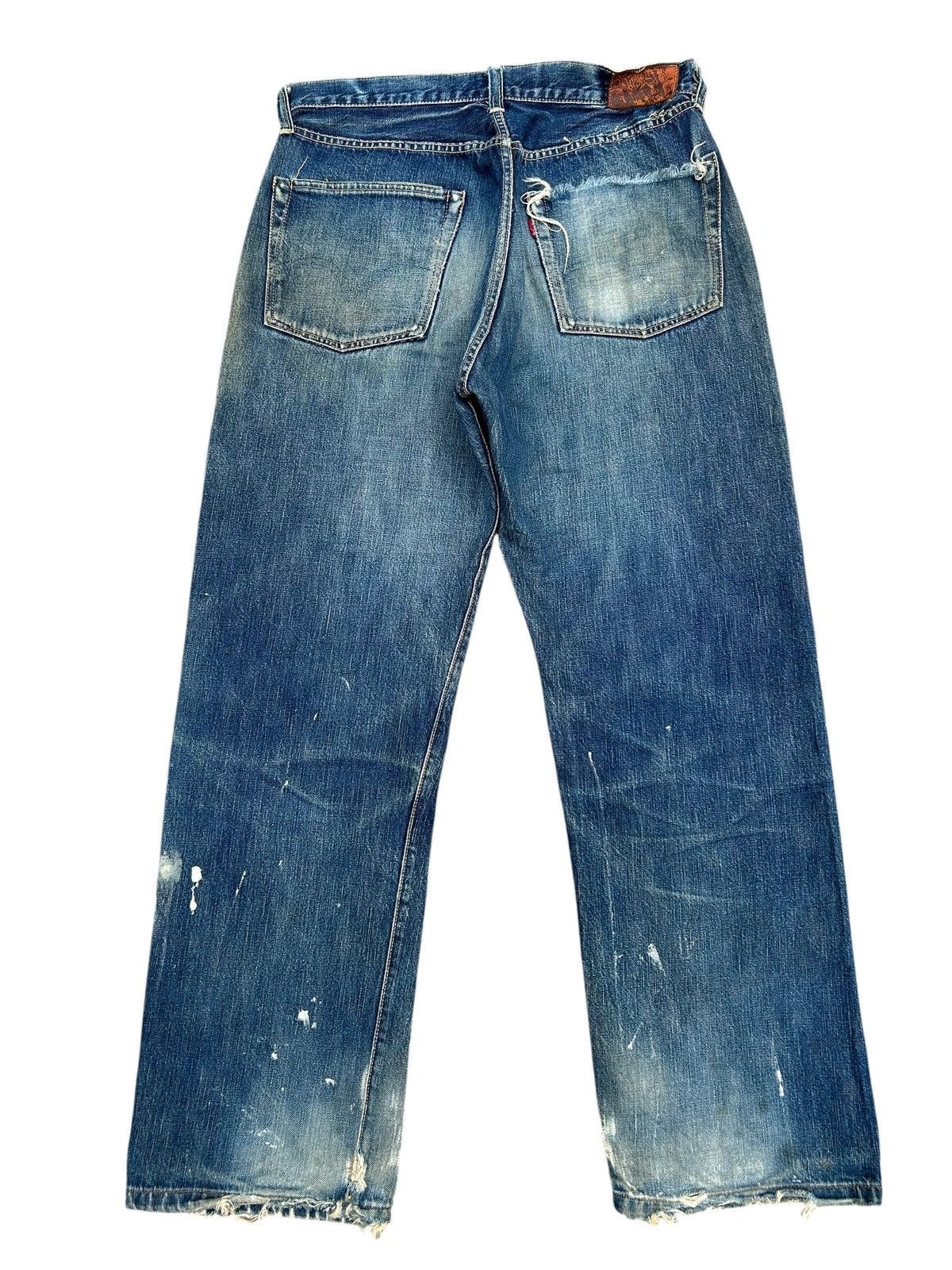 Kapital Vintage Full Count Selvedge Thrashed Denim Jeans Size US 31 - 2 Thumbnail