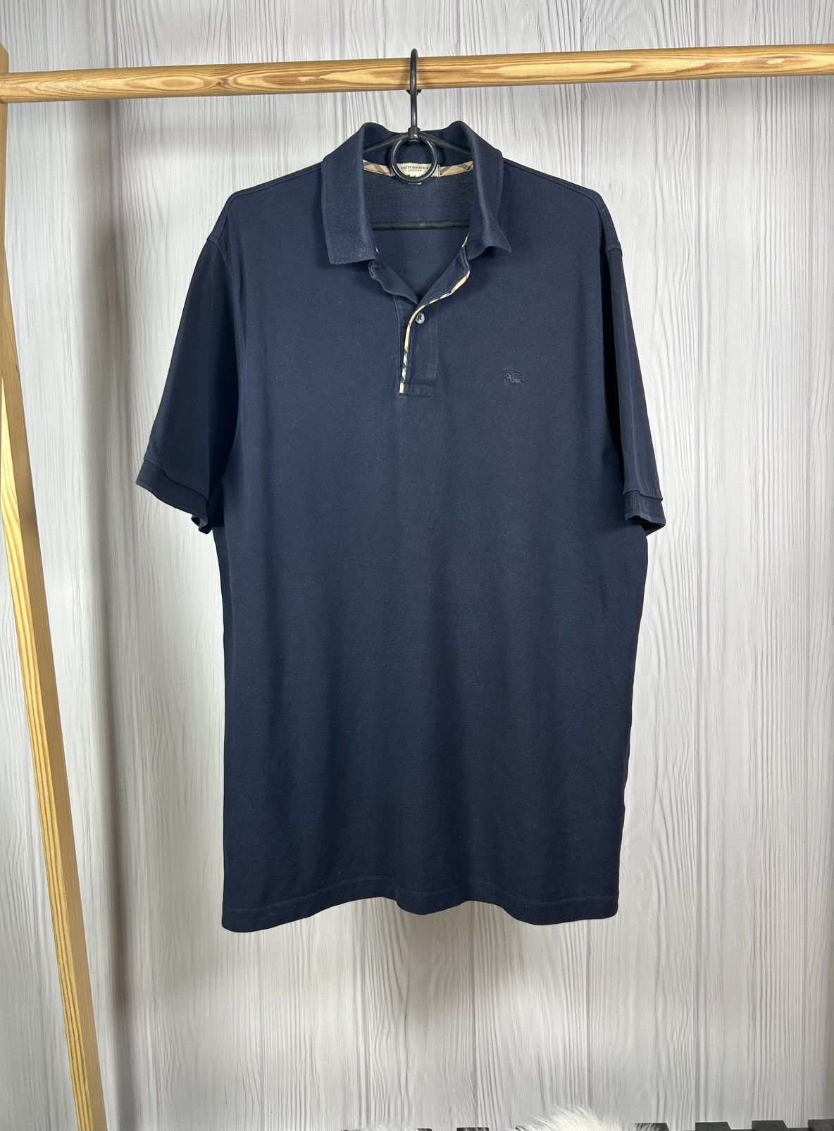 Burberry Burberry London Dark Blue Polo Shirt Size M Size US M / EU 48-50 / 2 - 1 Thumbnail