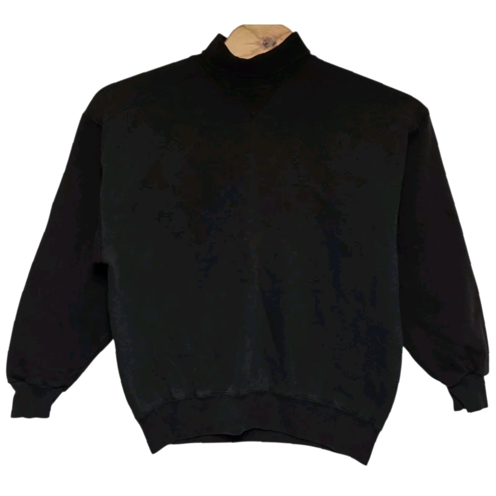 Russell Athletic VINTAGE Russell Athletic Sweatshirt Mens XL Black Crew Neck Long Sleeve Size US XL / EU 56 / 4 - 3 Thumbnail