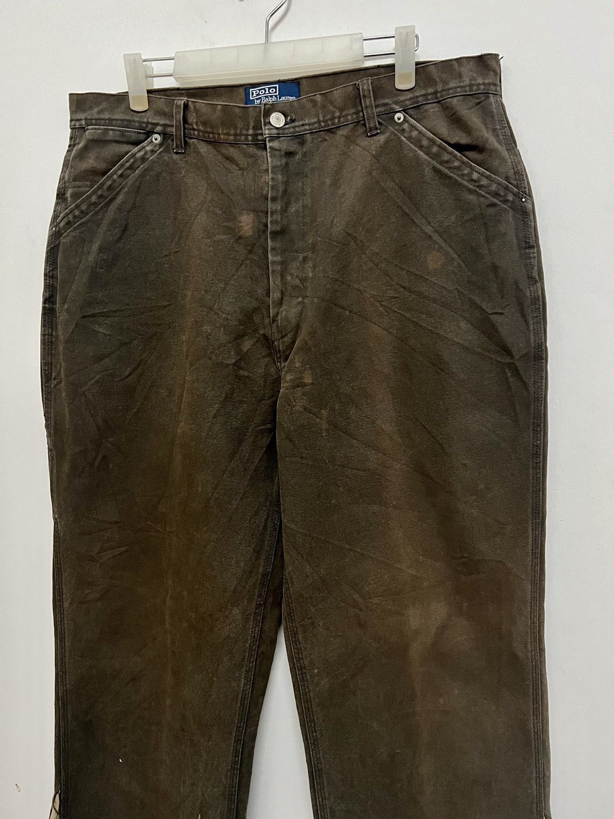 Polo Ralph Lauren × RRL Ralph Lauren × Vintage VINTAGE FLARED RECONSTRUCTED POLO RL CARPENTER ARMY UTILITY Size US 36 / EU 52 - 4 Thumbnail