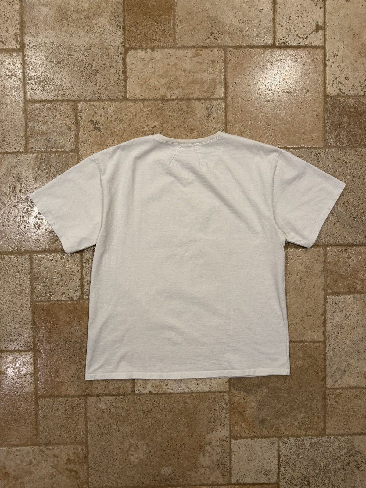 Rhude Rhude Rhanger Rossa Re Eagle Logo Vintage White T-Shirt Size US XL / EU 56 / 4 - 8 Thumbnail