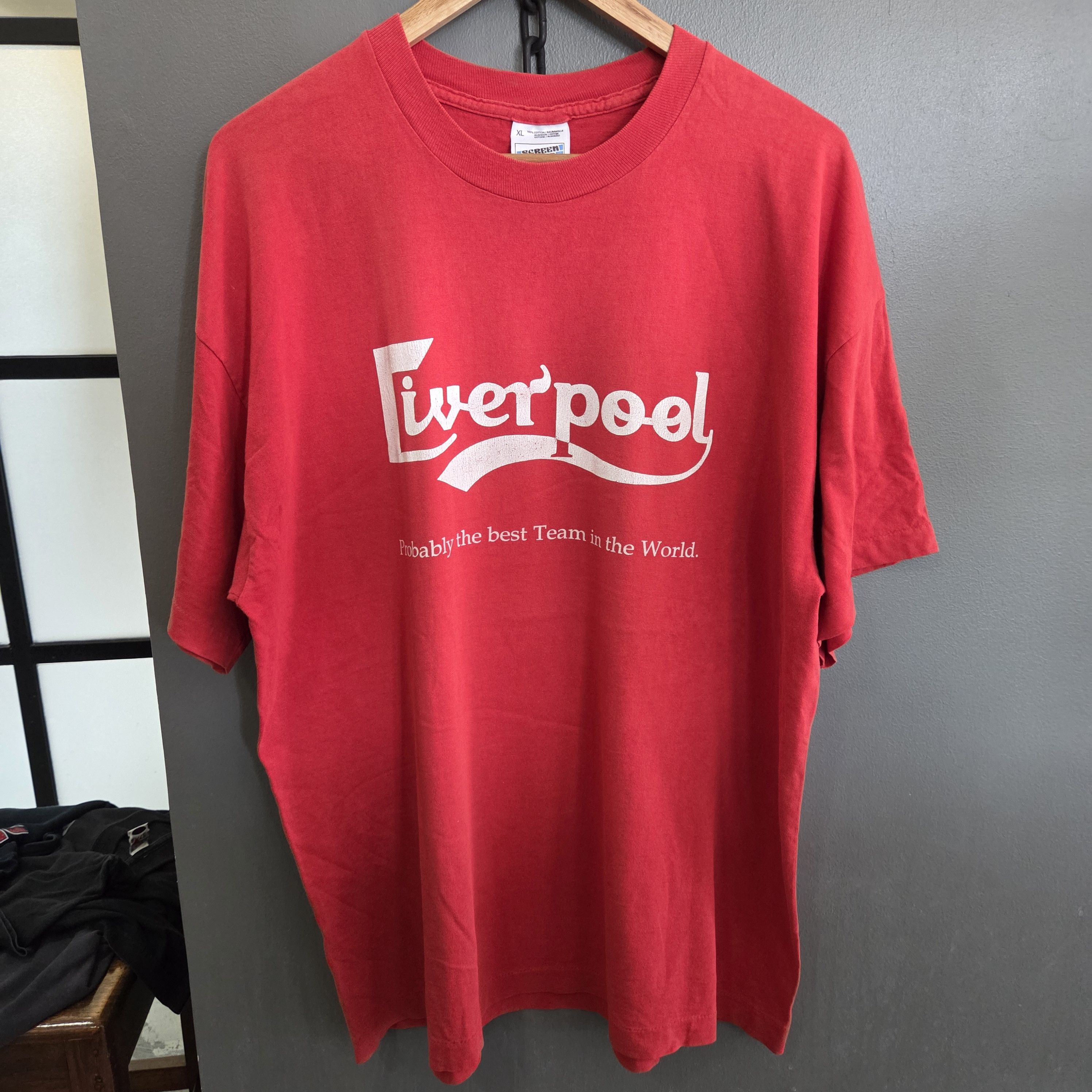 Vintage Liverpool LFC /Carlsberg Parody 90s Size US XL / EU 56 / 4 - 1 Thumbnail