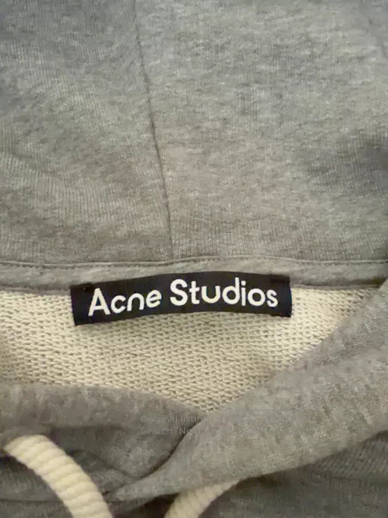 Acne Studios Acne Studios Gray Hooded Sweatshirt, Classic Smile Logo, 1 Size US S / EU 44-46 / 1 - 2 Thumbnail
