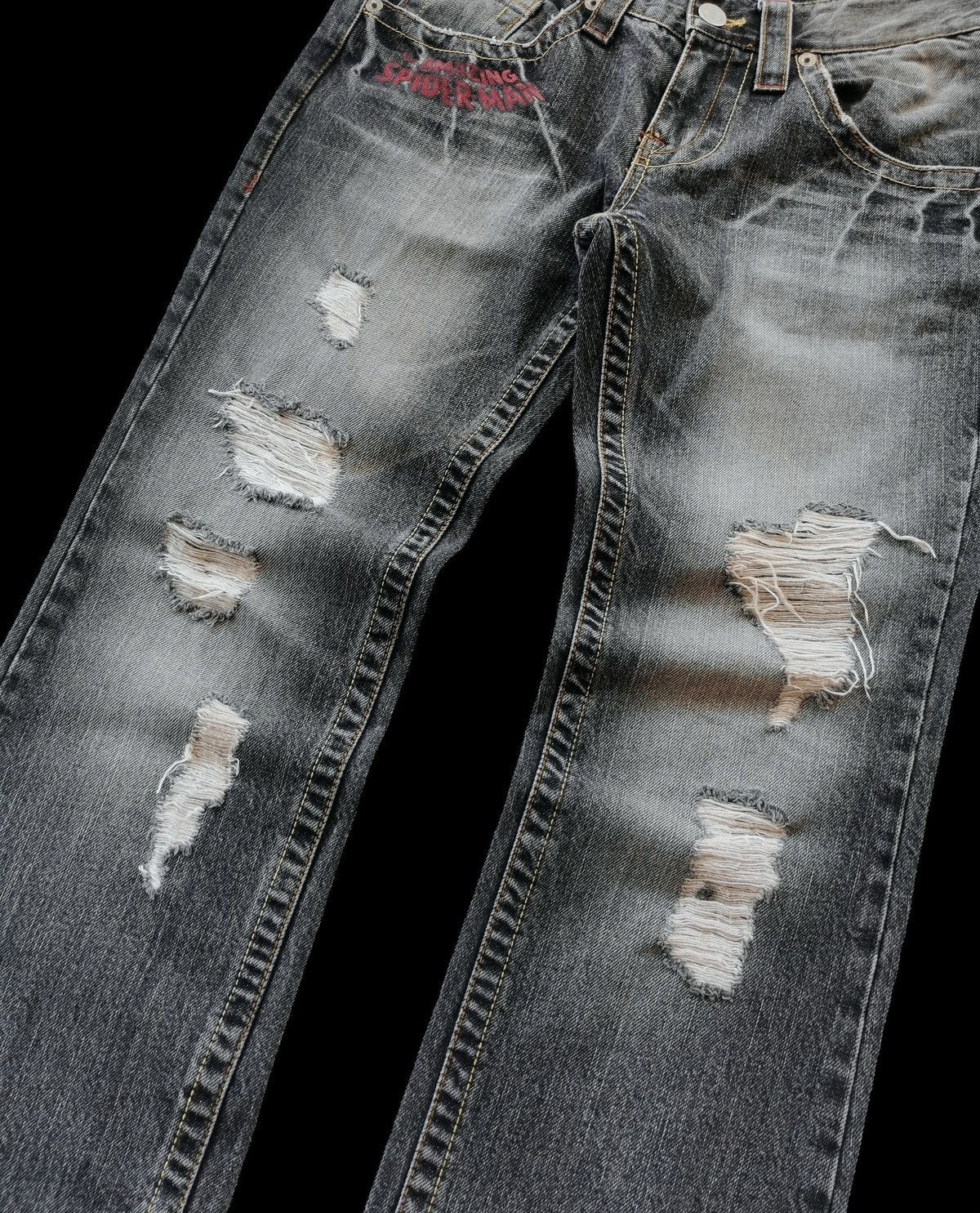 Vintage Vintage Switch Marvel Comics Distressed Denim Jeans 30x32.5 Size US 30 / EU 46 - 5 Thumbnail