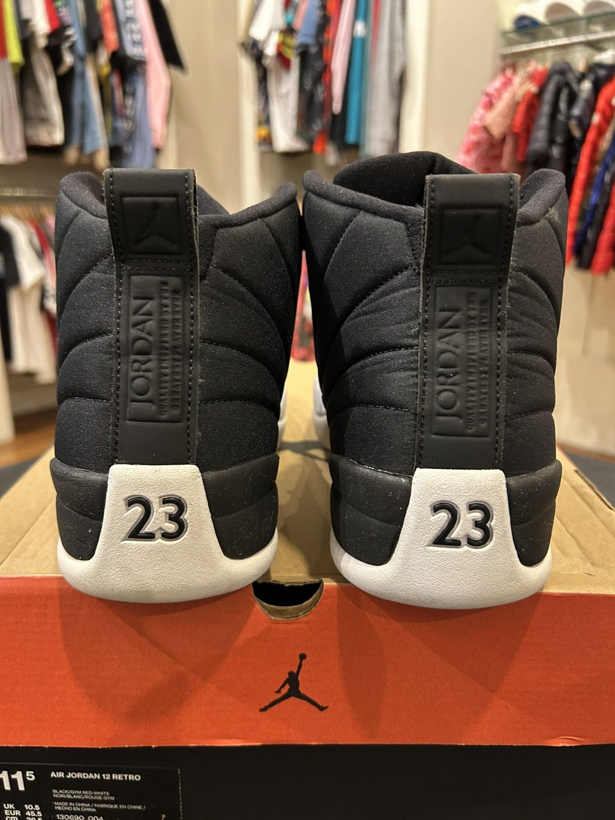 Jordan Brand Jordan 12 Retro ‘Reverse Taxi’ Size US 11.5 / EU 44-45 - 3 Thumbnail