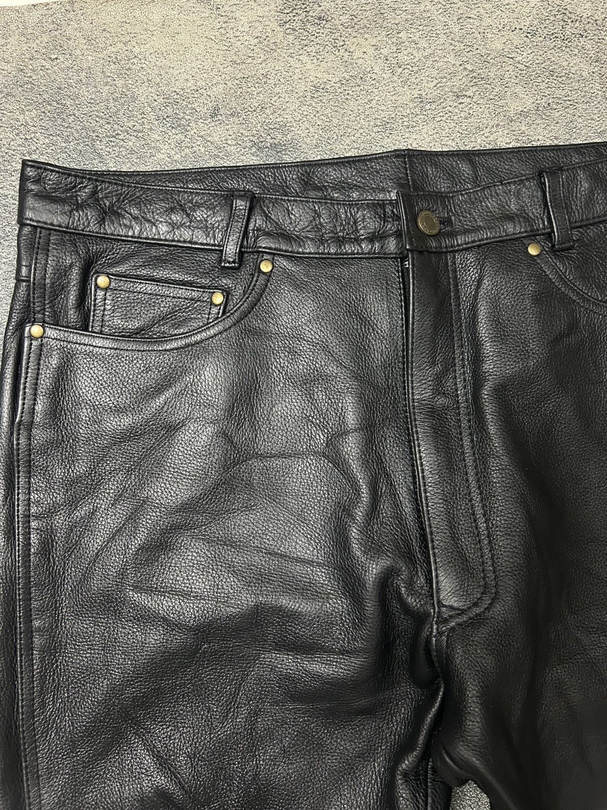 Japanese Brand Vintage rookie leathes pants Size US 36 / EU 52 - 5 Thumbnail