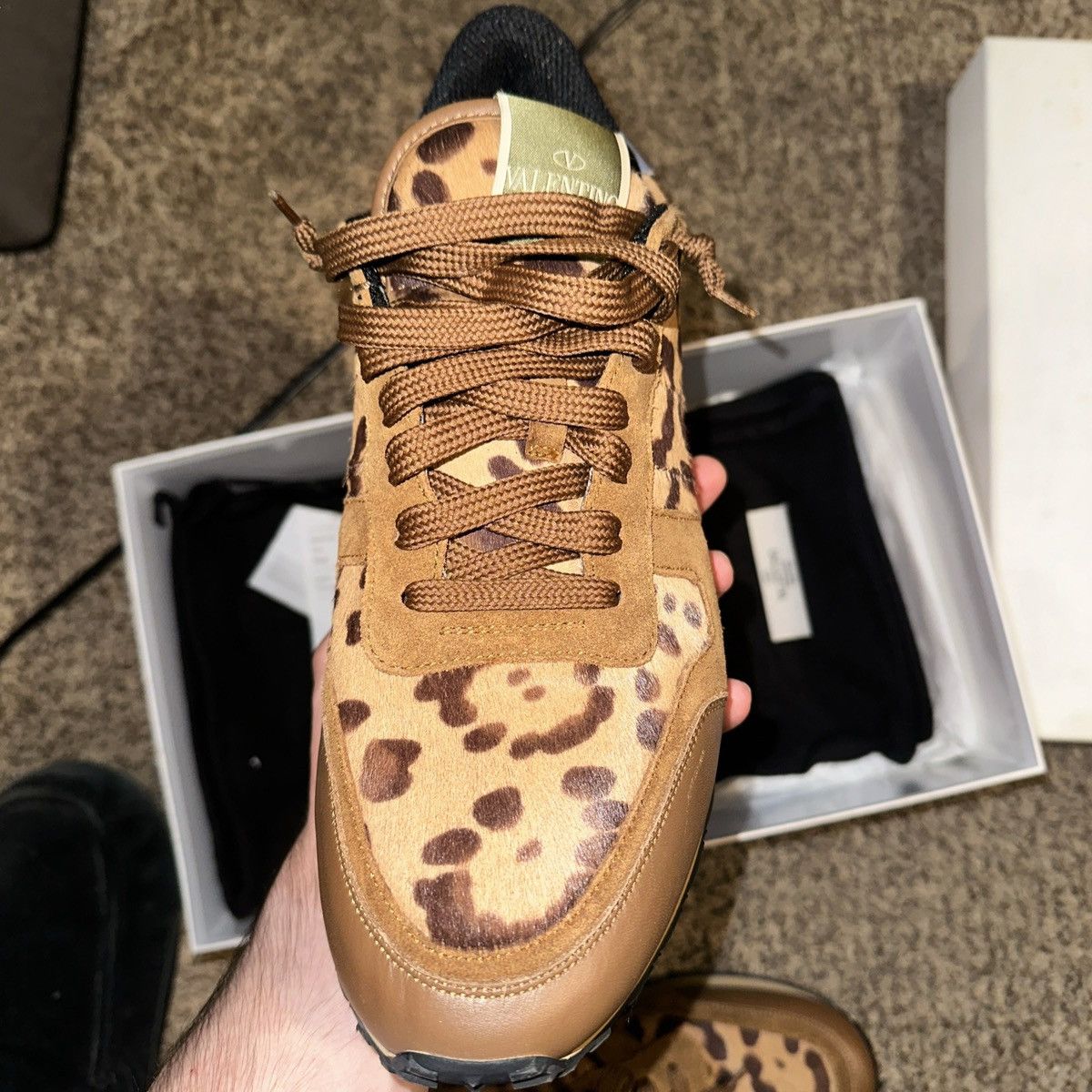 Valentino Valentino Tricolor Leopard Print Rockrunner- size 43 Size US 10 / EU 43 - 8 Thumbnail