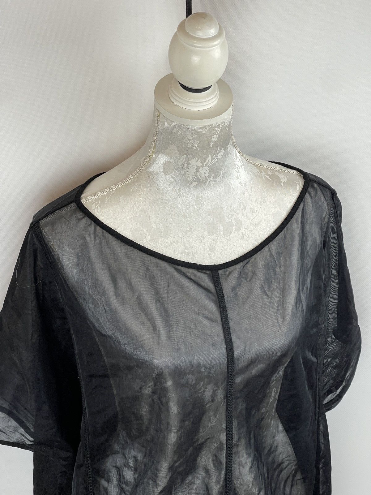 Japanese Brand × Le Grande Bleu (L.G.B.) Sonja Marohn Y2k Sheer Mesh Baggy Blouse Top Size S / US 4 / IT 40 - 3 Thumbnail