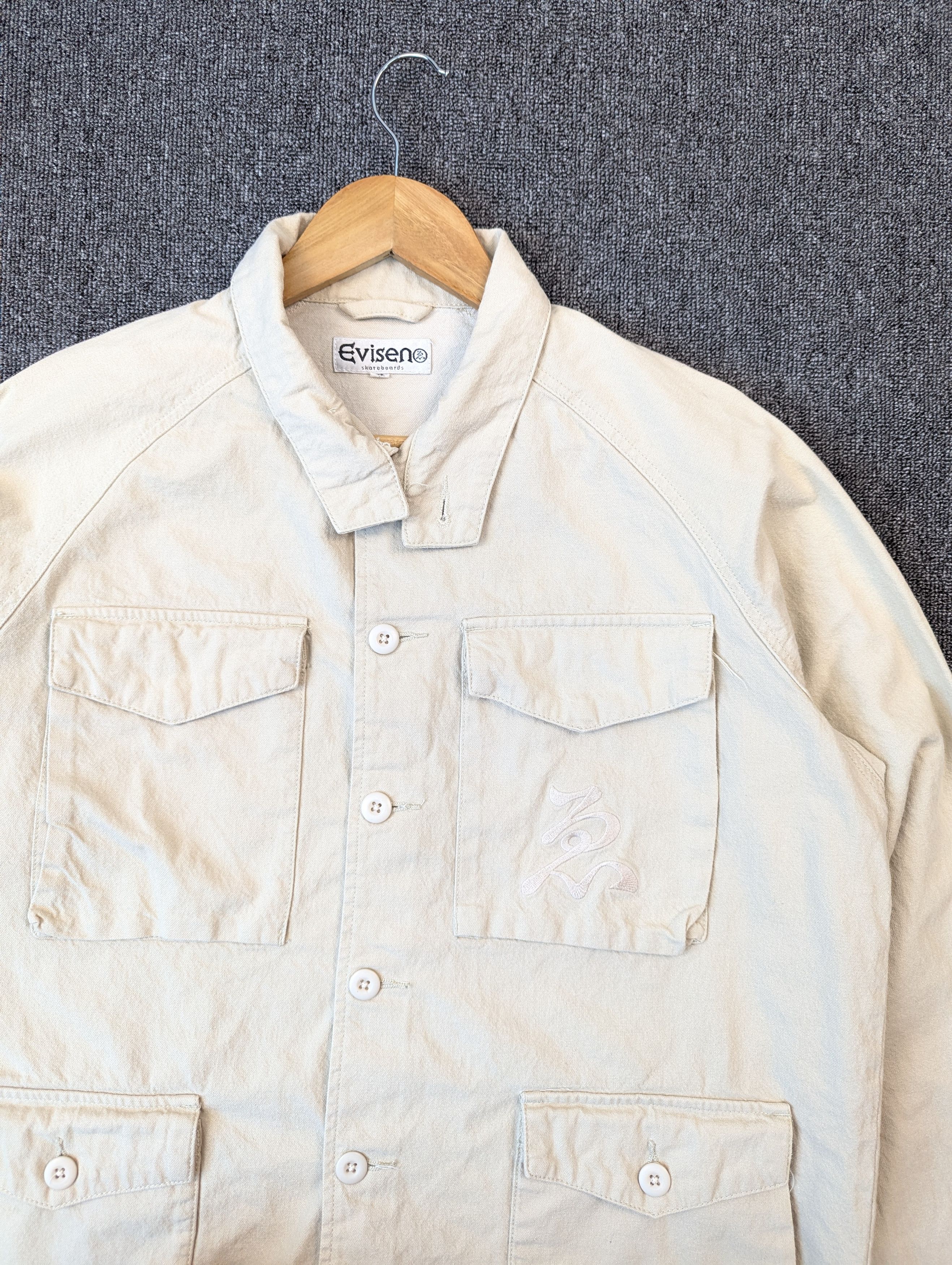 Vintage Vintage Evisen Skateboarding 4 Pocket Button Ups Jacket Size US XL / EU 56 / 4 - 4 Thumbnail