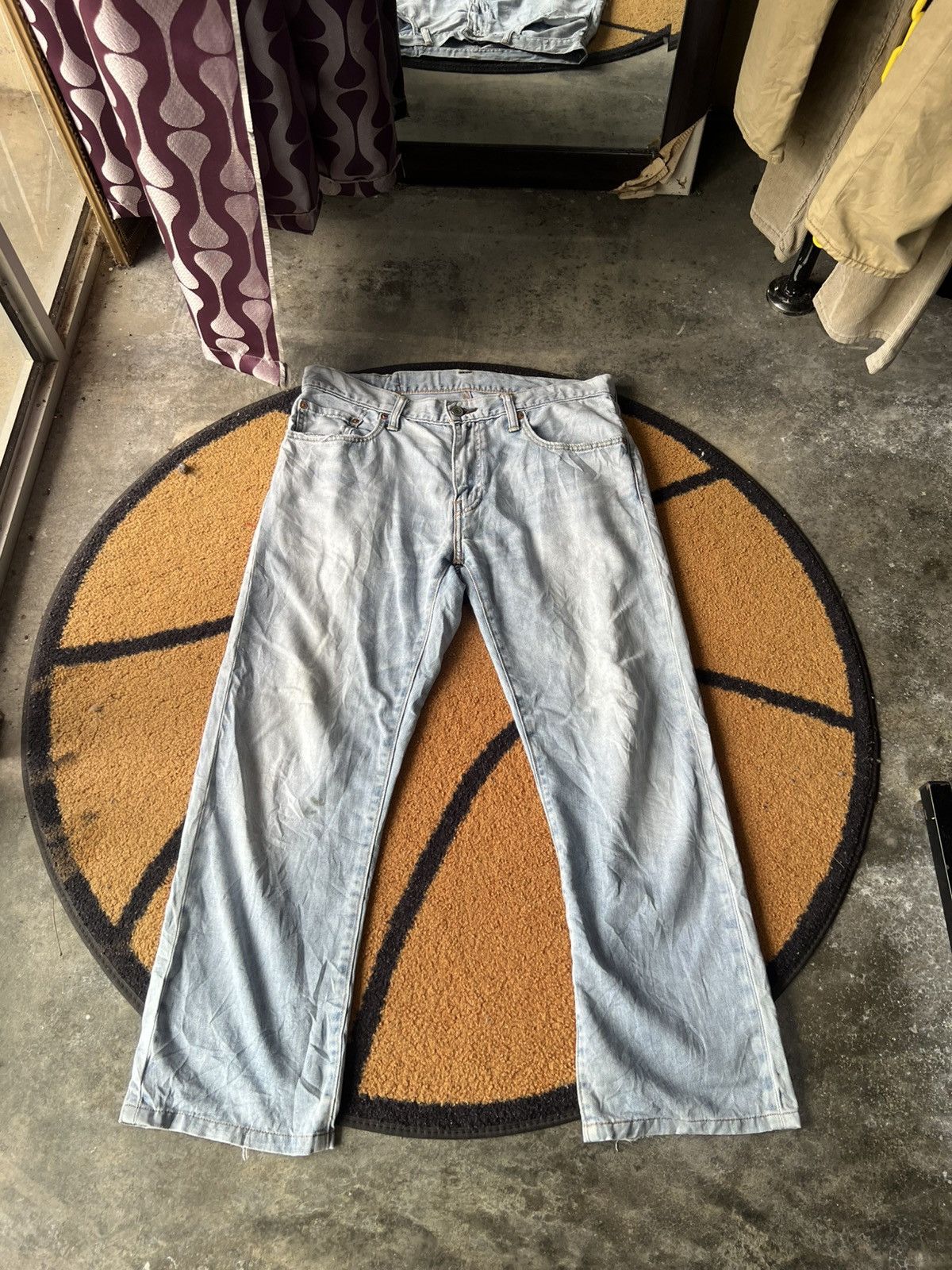Levi's 🔥Vintage Levis 502 Distressed Denim Size US 35 - 1 Thumbnail