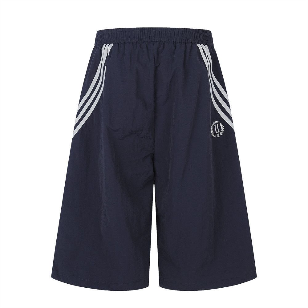 Japanese Brand Men's Loose-Fit Striped Casual Shorts Size US 32 / EU 48 - 2 Thumbnail