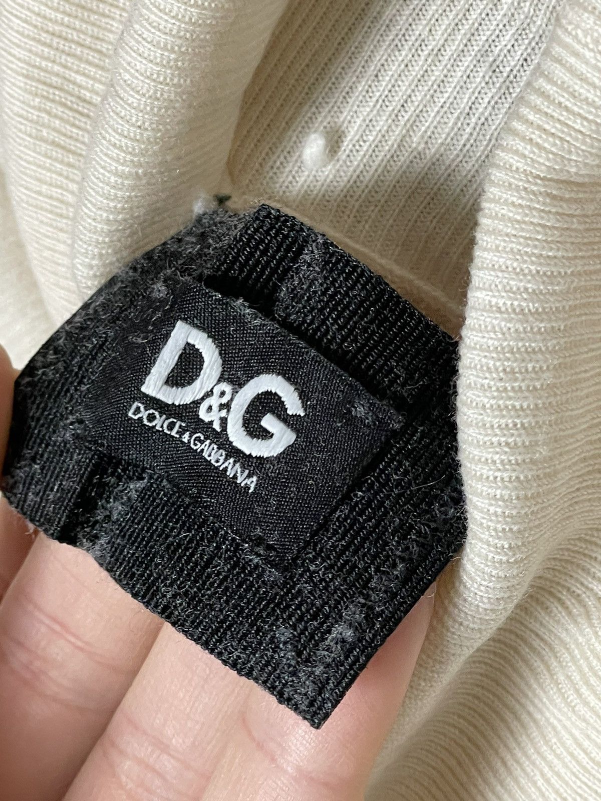 Dolce & Gabbana × Vintage Dolce&Gabbana Vintage Knit Zip Sweater, Made in Italy Size US L / EU 52-54 / 3 - 8 Thumbnail