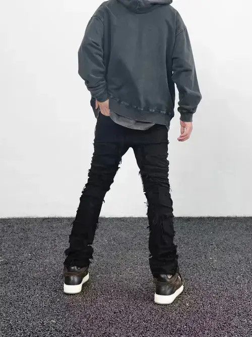 American Edition × Jean punk ripped damaged fade grunge pants Size US 30 / EU 46 - 2 Thumbnail