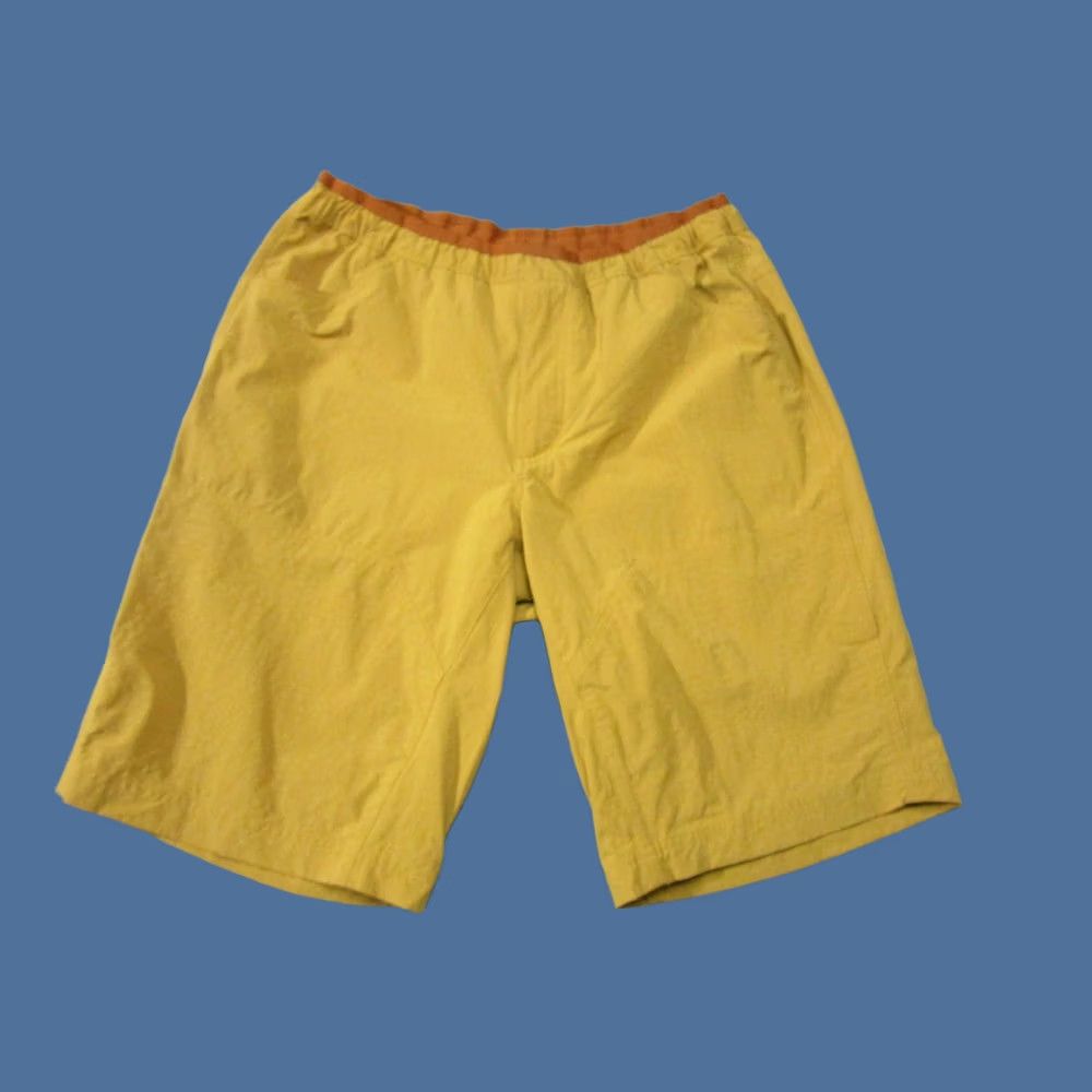 Vintage REI Shorts Mens Medium Yellow Mustard Nylon Stretch Hiking Beach Board Outdoor Mens Regular Medium Mustard Yellow Nylon Stretch Cargo Outdoor Sports Size US 31 - 1 Thumbnail