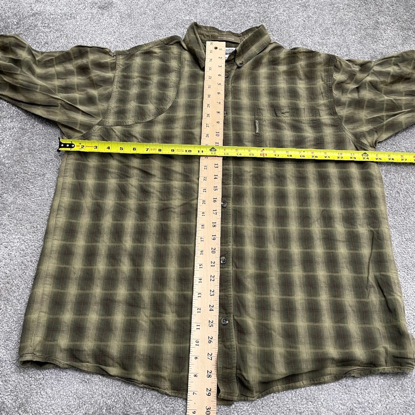 Vintage VINTAGE Columbia River Lodge Shirt Mens L Green Plaid Long Sleeve Size US L / EU 52-54 / 3 - 7 Thumbnail