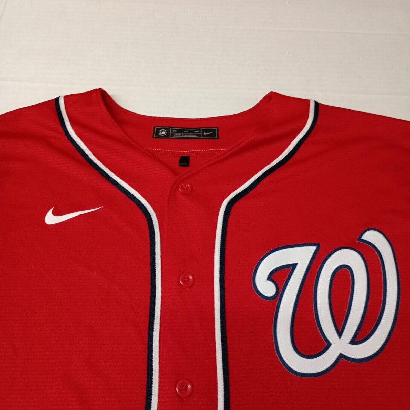 Nike Nike Washington Nationals Jersey Men's 2XL Red MLB NWOT Size US XXL / EU 58 / 5 - 2 Thumbnail