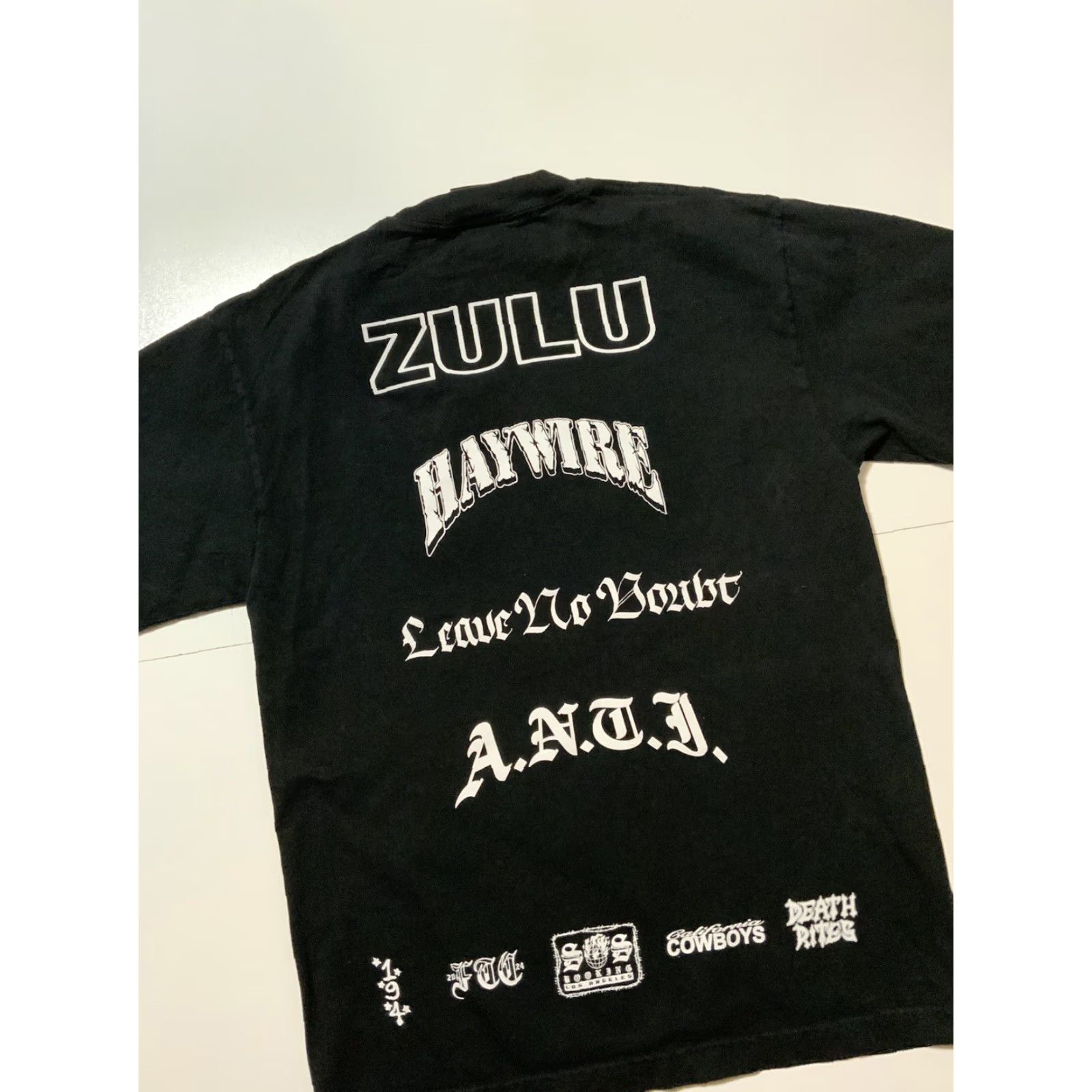 Vintage Death Rites T-Shirt Zulu Haywire Leave No Doubt Anti Live At Hollywood Dungeon S Black Mens Short Sleeve Shirt Size US S / EU 44-46 / 1 - 4 Thumbnail