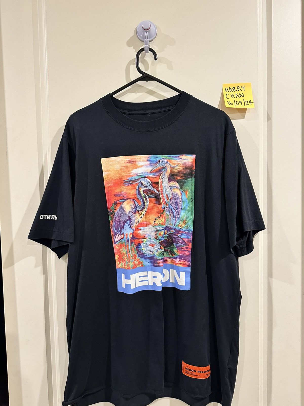 Heron Preston HERON PRESTON Crew Neck Heron Print T-Shirt Size US M / EU 48-50 / 2 - 1 Thumbnail