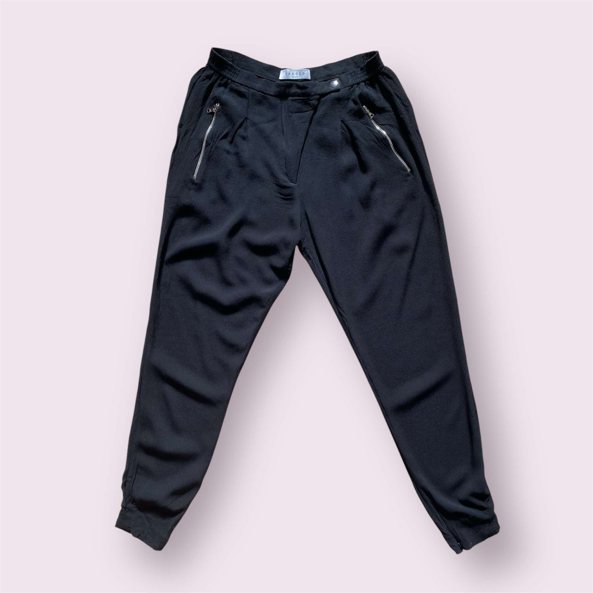 Sandro Sandro Paris Polina Trousers Pants Women Grunge Preppy Comfy Size 36" / US 14 / IT 50 - 1 Thumbnail