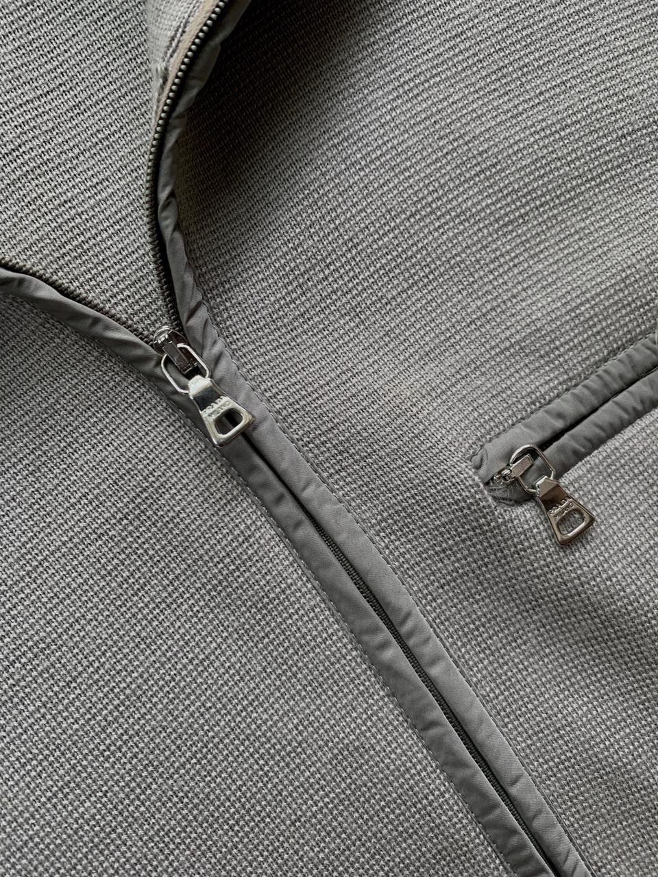 Prada FREE TAX! Halfzip Ribbed Knit Jacket Size US M / EU 48-50 / 2 - 5 Thumbnail