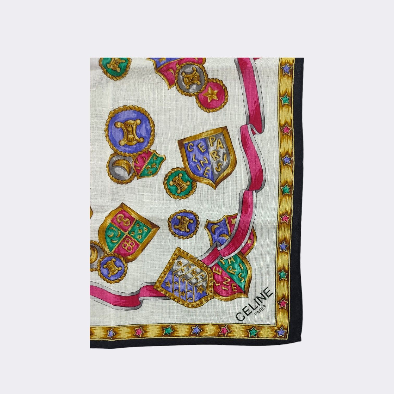 Celine Vintage Celine Handkerchief Neckerchief Bandana H097D Size ONE SIZE - 3 Thumbnail