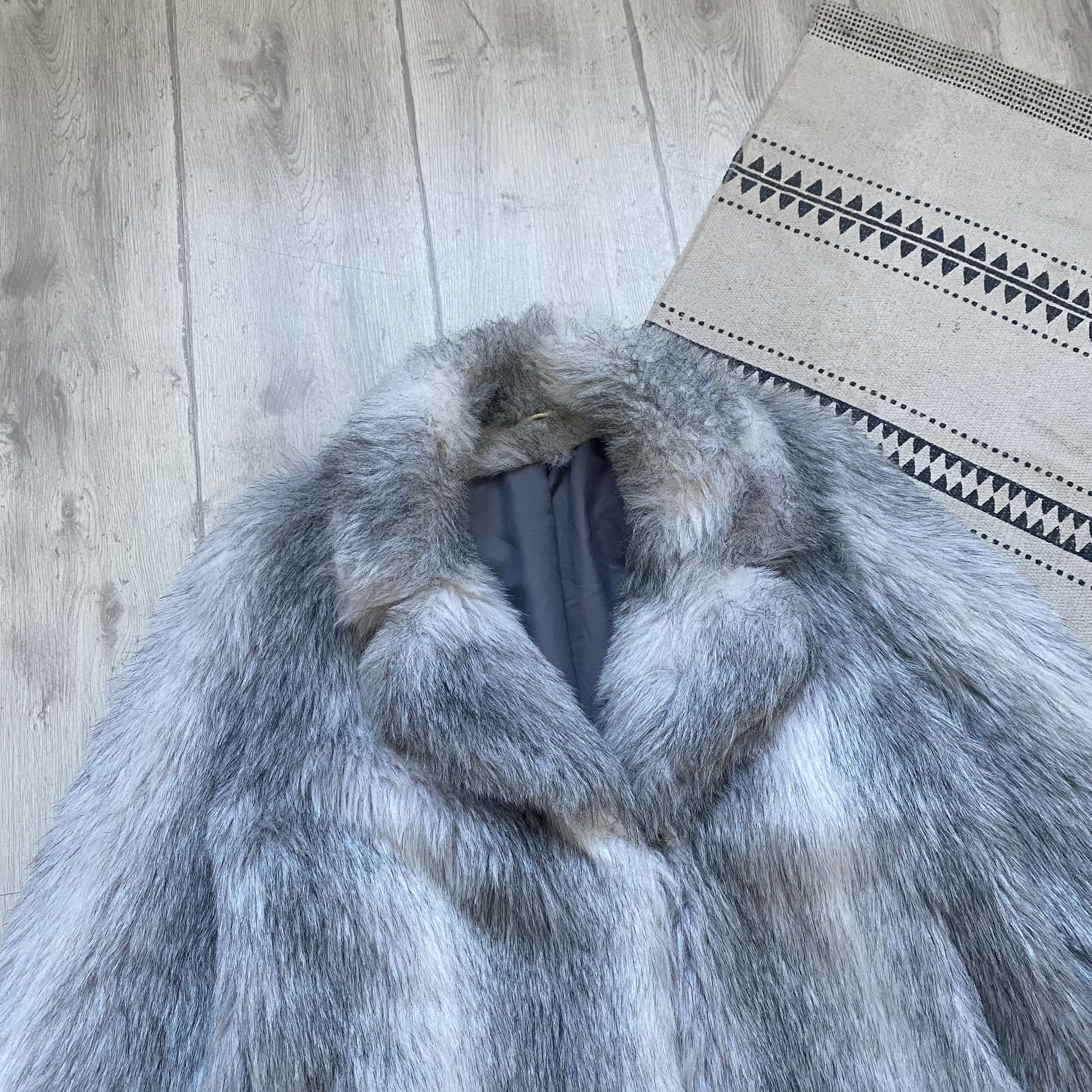 If Six Was Nine Vintage 80-90s Fur Faux coat jacket Avant Garde LGB oldmoney Size S / US 4 / IT 40 - 2 Thumbnail