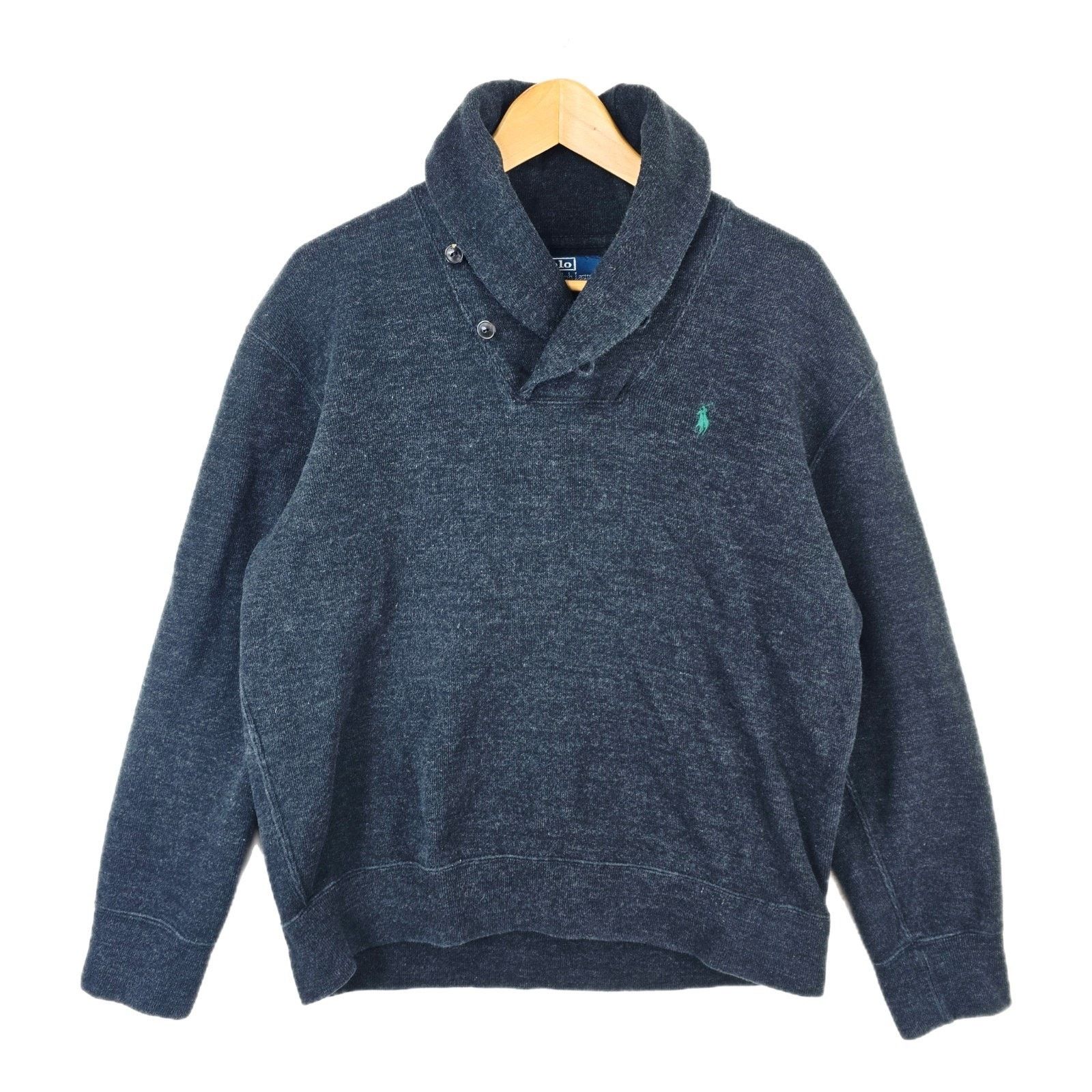 Polo Ralph Lauren Vintage Polo Ralph Lauren Shawl Collar Sweater Men Large Size US L / EU 52-54 / 3 - 1 Thumbnail