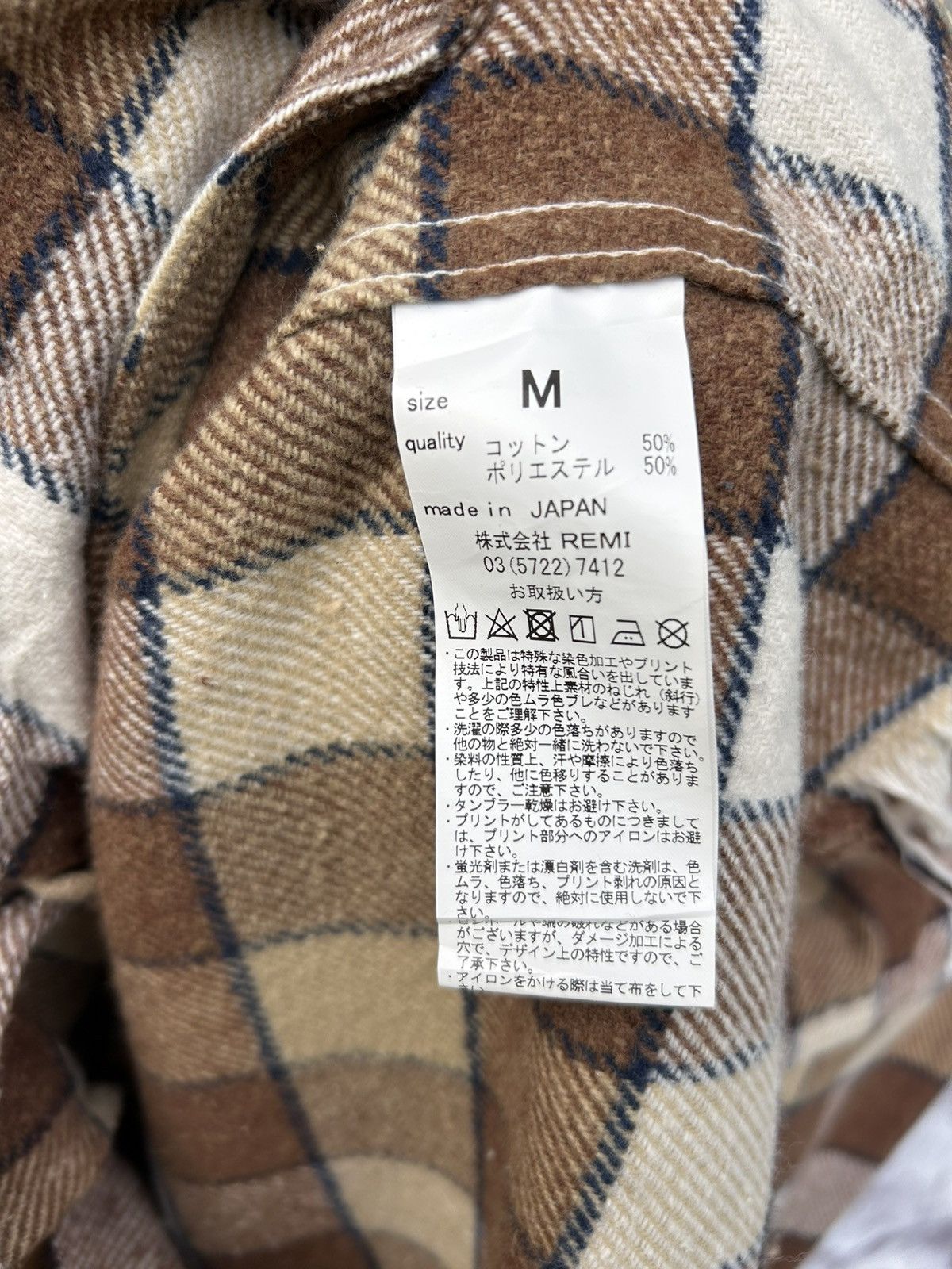 Remi Relief Remi Relief flannel snapbutton checkered jacket Size US M / EU 48-50 / 2 - 7 Thumbnail