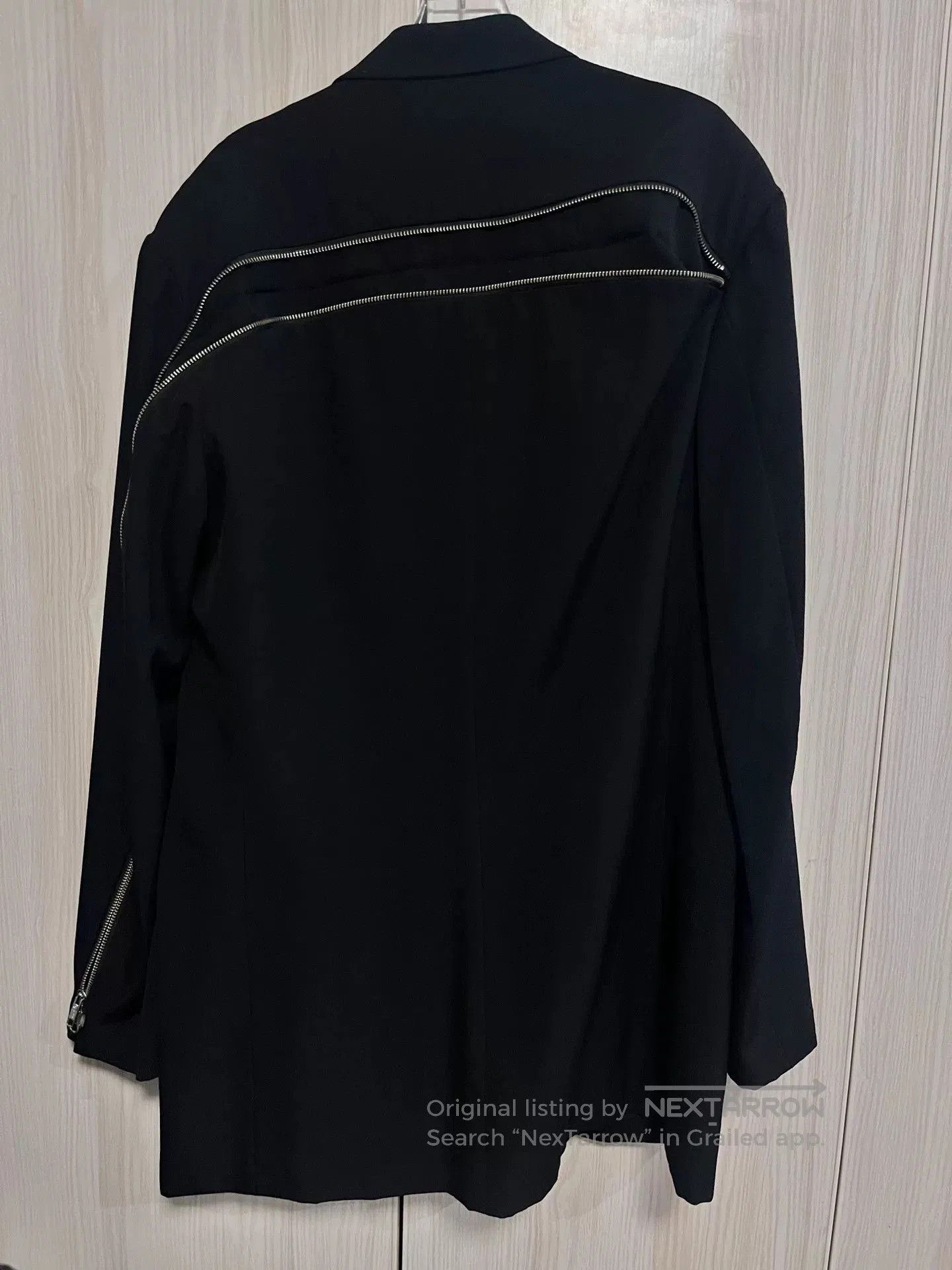Yohji Yamamoto Yohji Yamamoto Zip Back Suit Jacket. Size US XL / EU 56 / 4 - 4 Thumbnail