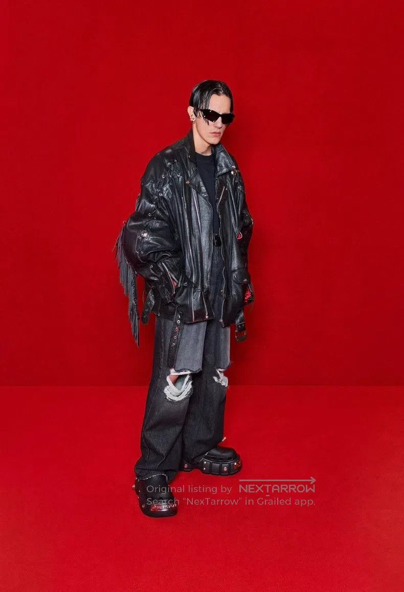 Balenciaga Balenciaga Fringed Leather Jacket Size US S / EU 44-46 / 1 - 1 Thumbnail