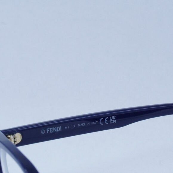 Fendi Fendi FE50016I 090 Eyeglasses Midnight Blue 52mm Square Size ONE SIZE - 5 Thumbnail