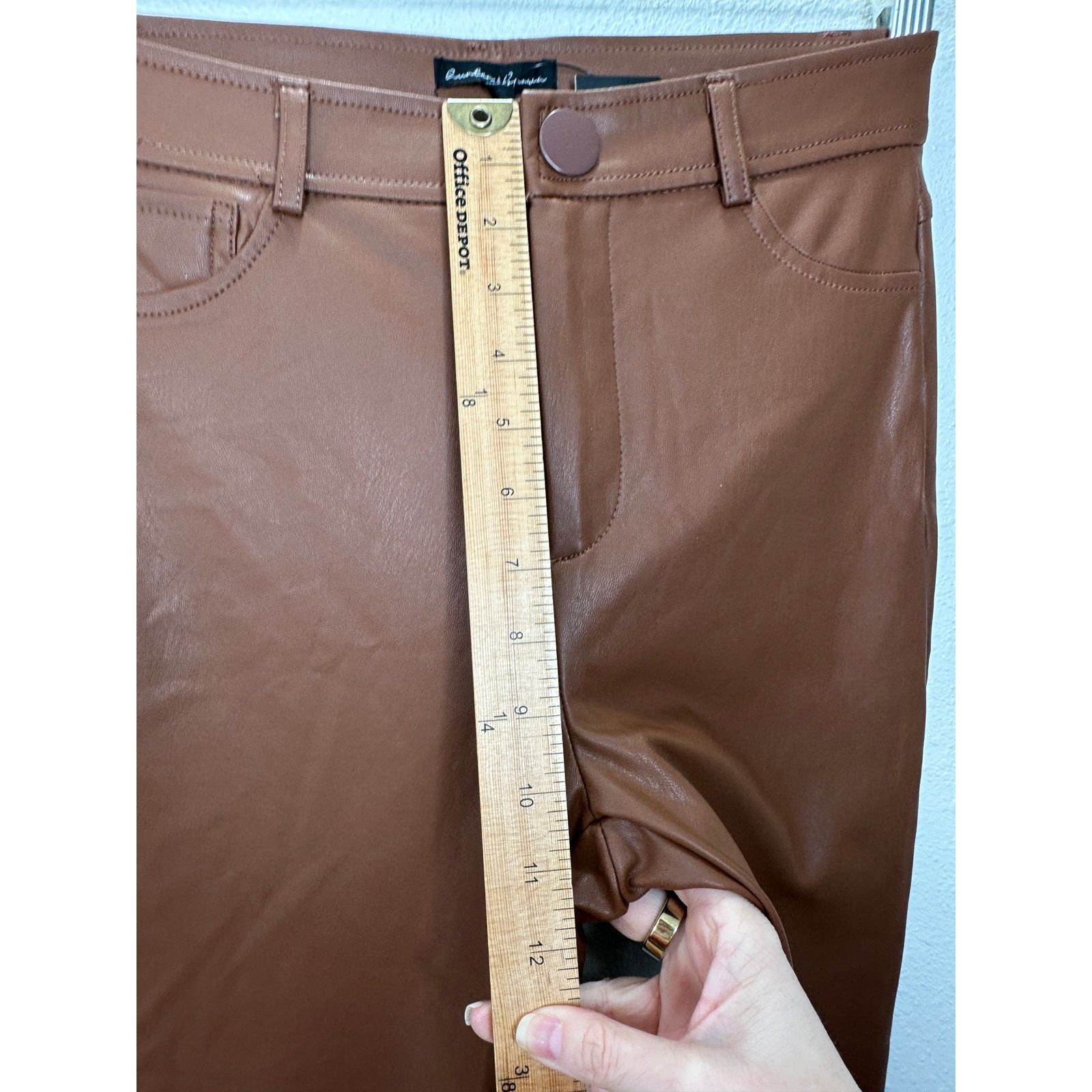 Other NWT Hunter & Brown Faux Leather High Waist Skinny Pant S Size 25" / US 0 / IT 36 - 13 Thumbnail