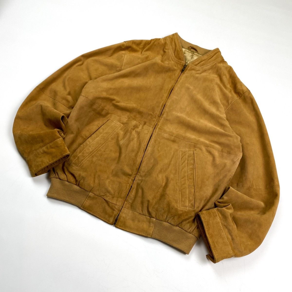 Japanese Brand × Vintage adidas ganja leaf suede bomber Size US L / EU 52-54 / 3 - 3 Thumbnail