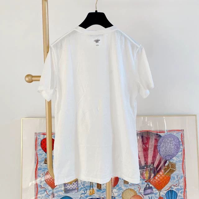Dior Dior White letter T-shirt Size M / US 6-8 / IT 42-44 - 2 Thumbnail