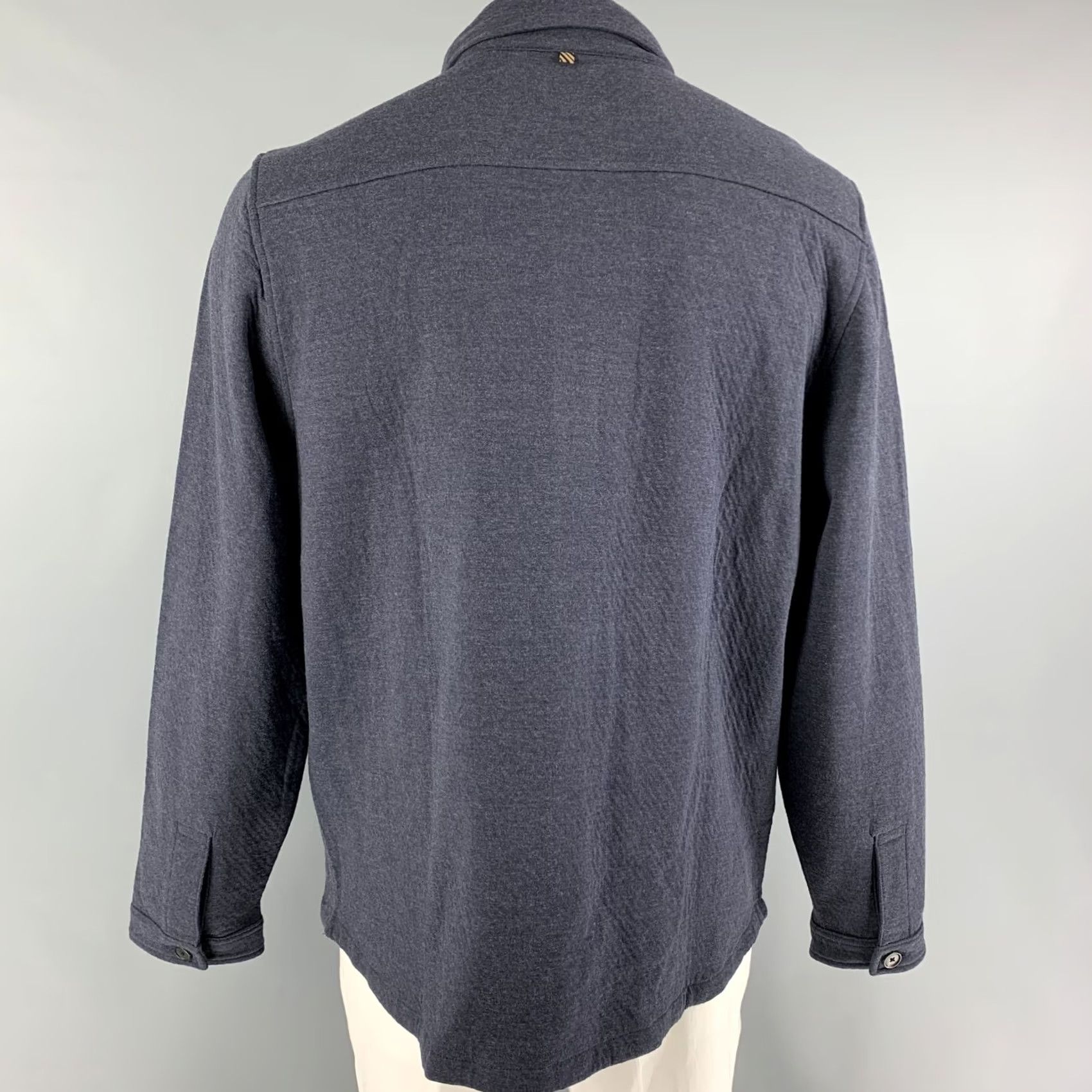 Billy Reid BILLY REID Navy Cotton Jacket XL Adult Mens Size US XL / EU 56 / 4 - 3 Thumbnail