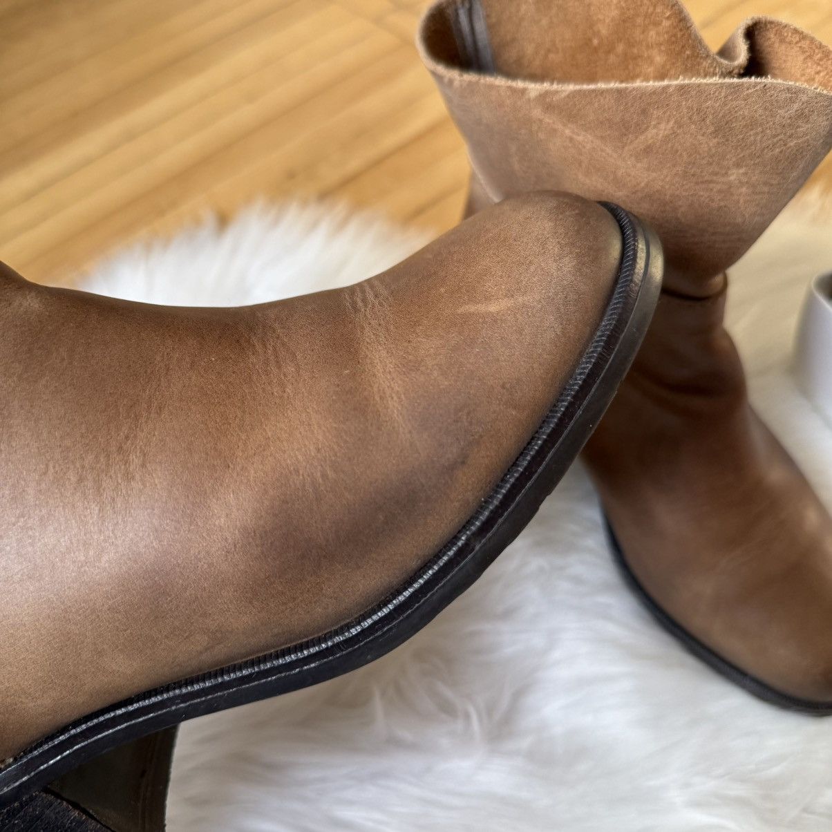 Fly London 📌 Vintage Fly London Guidi style Leather Boots Moto Size US 8 / IT 38 - 8 Thumbnail