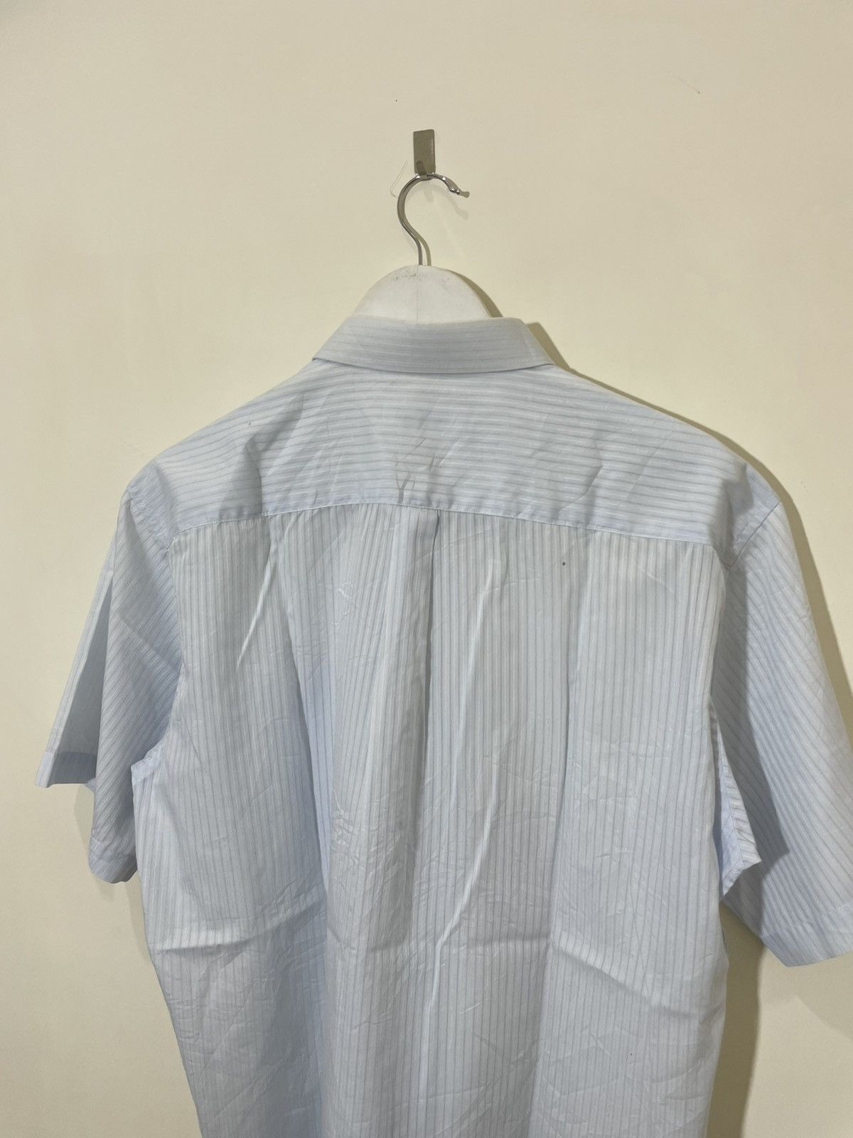 Balmain 2000s Balmain White Micro Check Short Sleeve Button Up Shirt Size US XXL / EU 58 / 5 - 8 Thumbnail