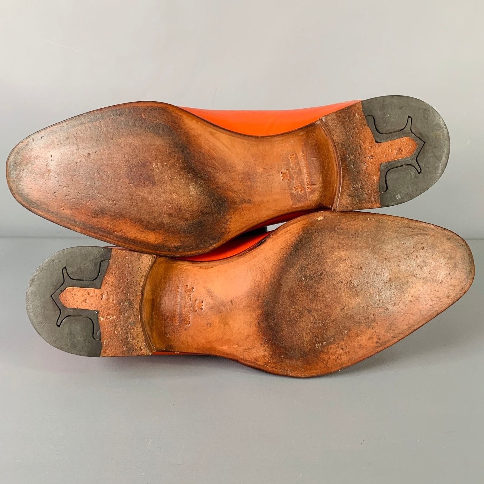 John Lobb JOHN LOBB Size 8.5 Orange Perforated Leather Lace-Up Shoes Size US 8.5 / EU 41-42 - 6 Thumbnail