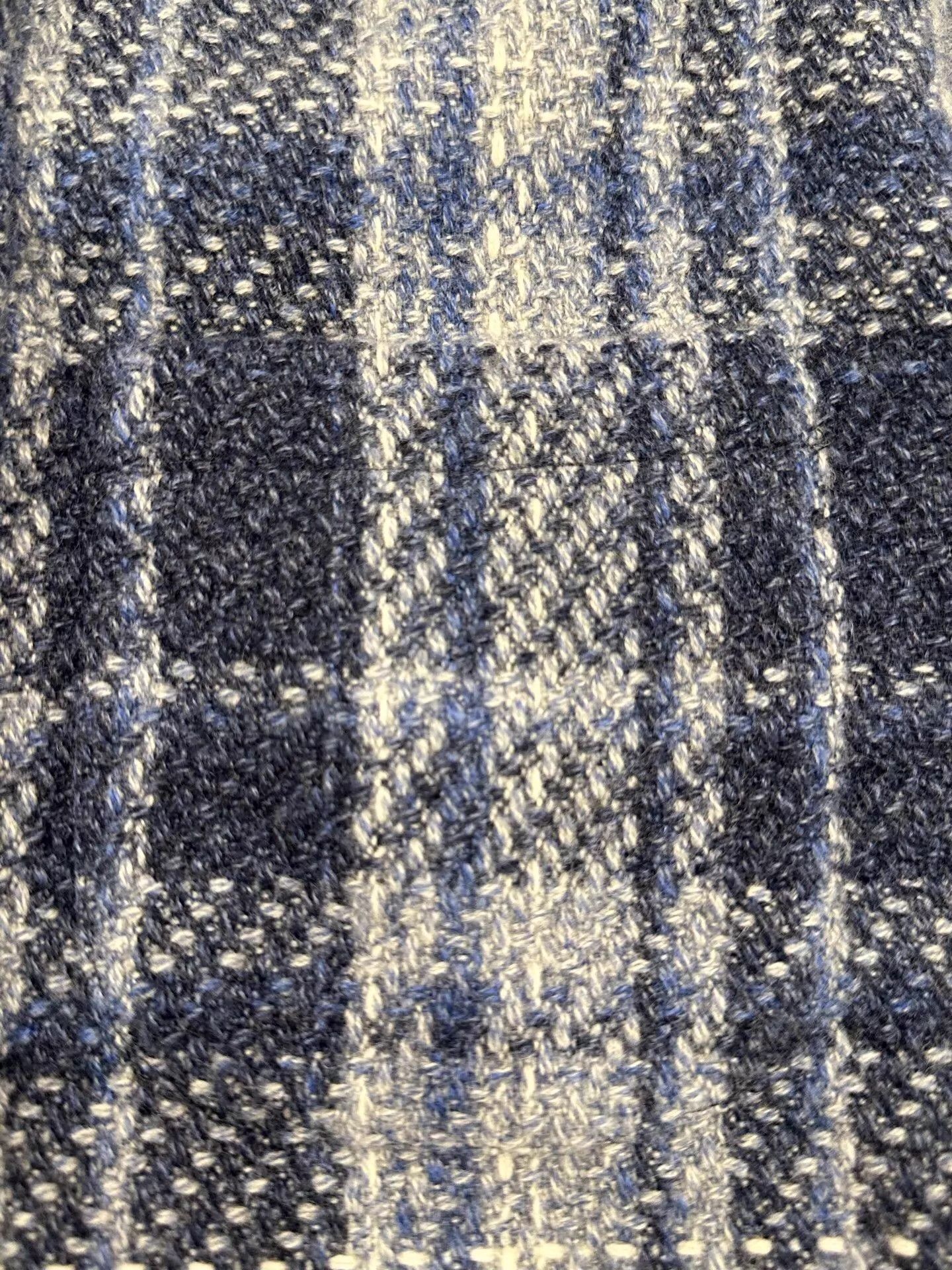 Kiton Kiton Womens Blue & White Check Logo Tweed Jkt 38 Size XS / US 0-2 / IT 36-38 - 6 Thumbnail