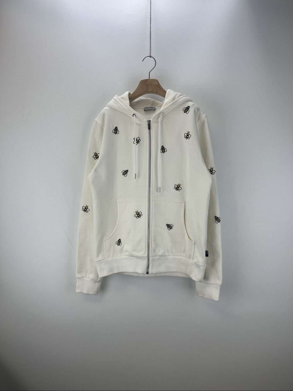 Dior Dior Bee Embroidery Zip Hoodie White Size M Size US M / EU 48-50 / 2 - 1 Thumbnail