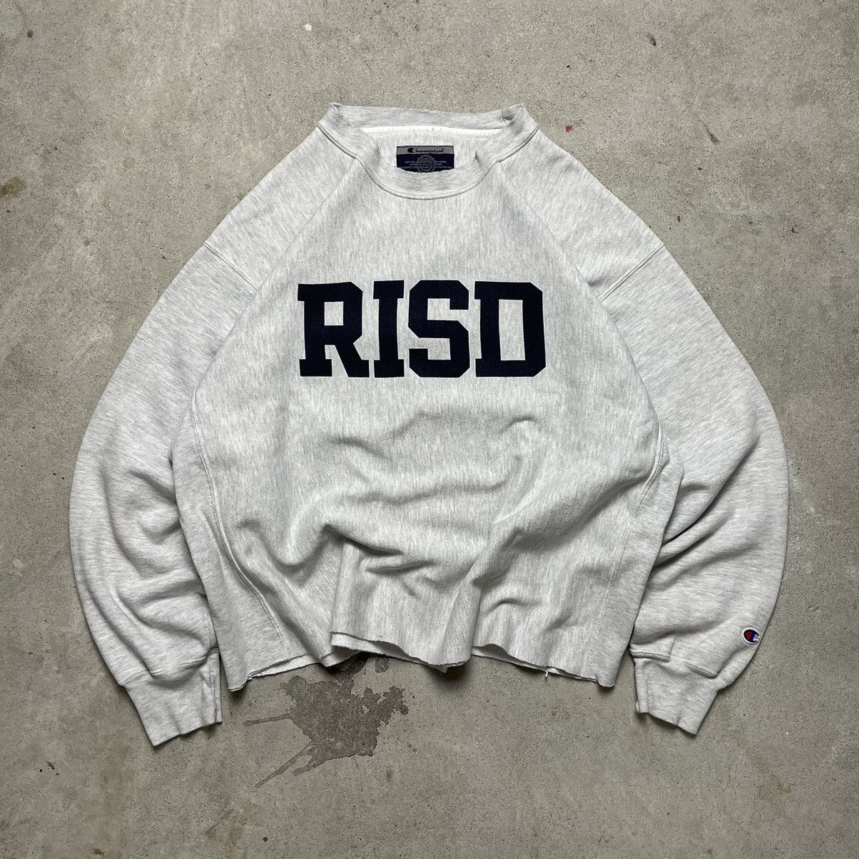 Vintage Vintage 90 s Boxy Cropped Champion Reverse Weave Sweatshirt Grailed