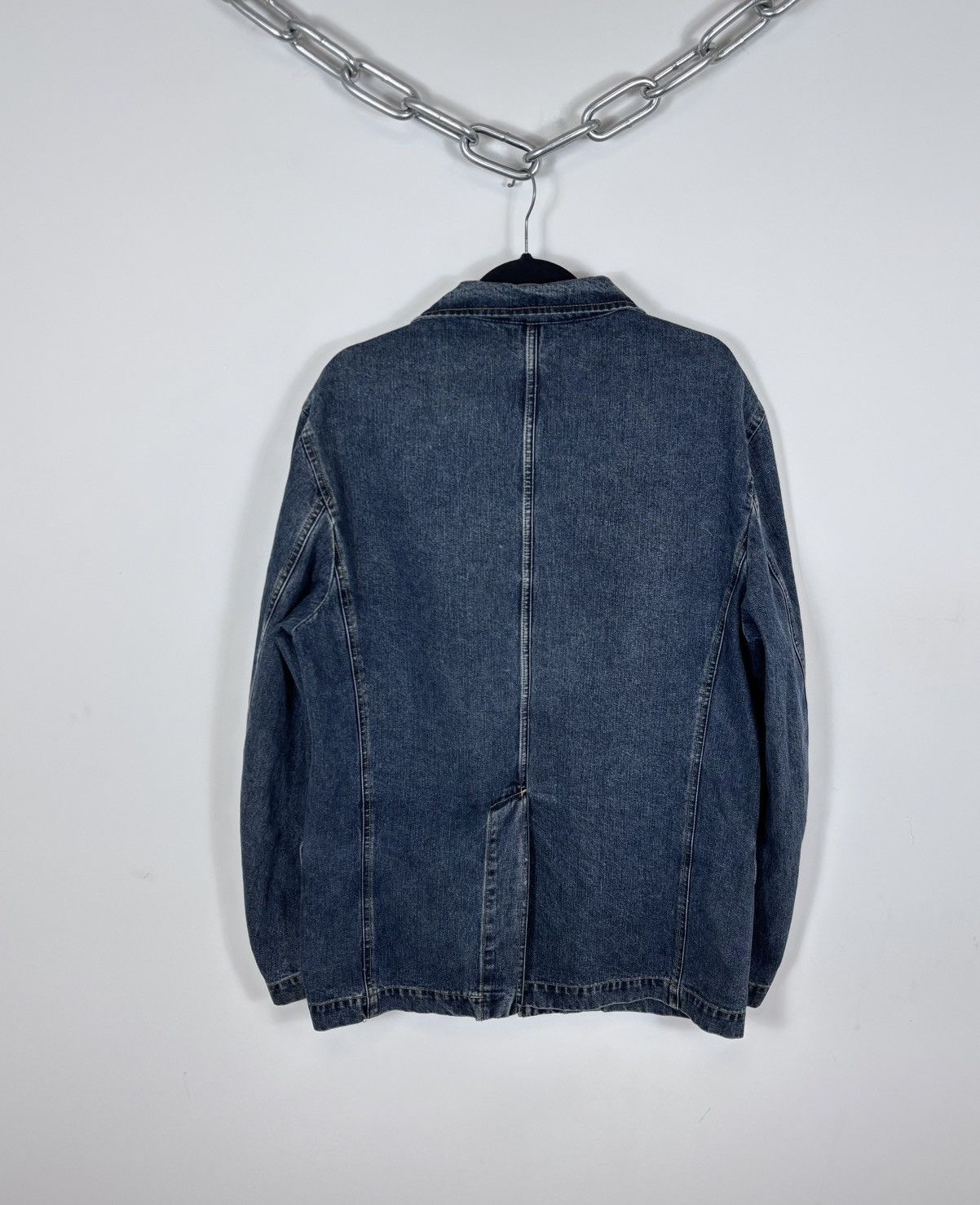 Burberry Burberry London Women’s Blue Denim Blazer Jacket Coat Size XL / US 12-14 / IT 48-50 - 20 Thumbnail