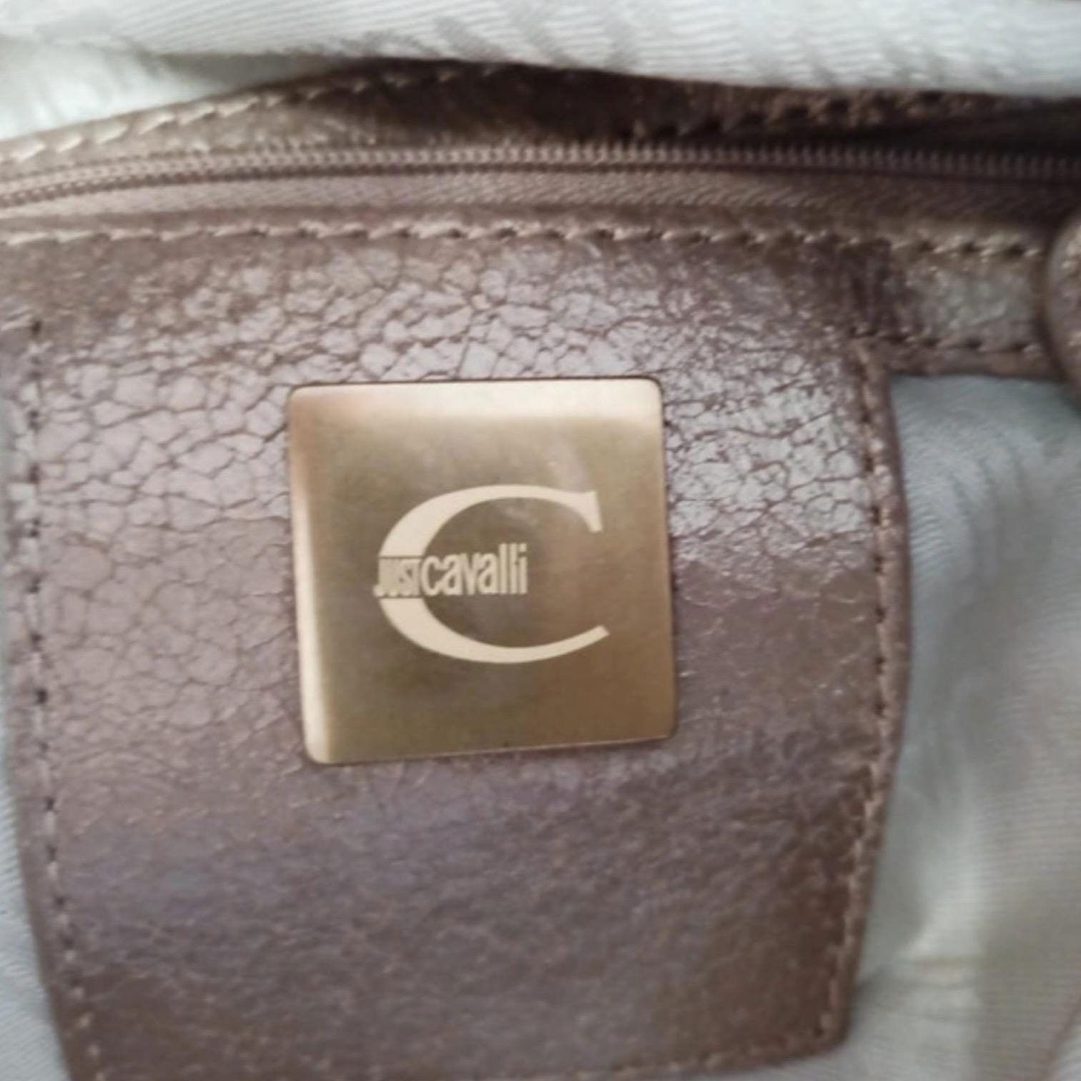 Roberto Cavalli The Cavalli Big Leather Shoulder Bag Size ONE SIZE - 7 Thumbnail