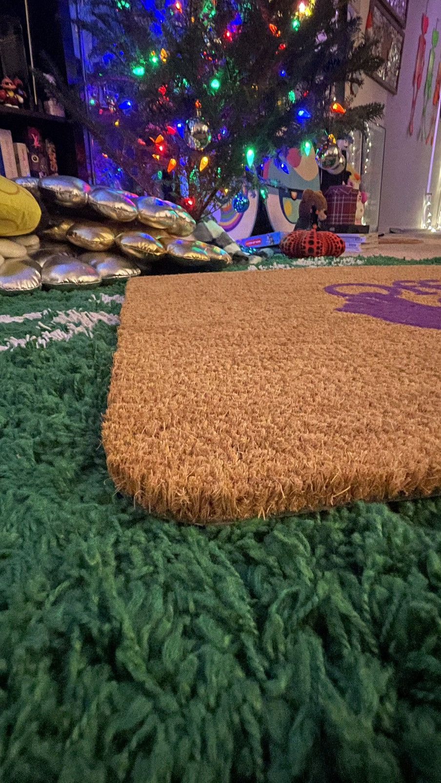 Off-White Virgil off hand purple door mat rug Size ONE SIZE - 3 Thumbnail